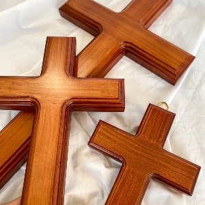 나무 원목 벽걸이 십자가 가정용 예배용 교회 십자가